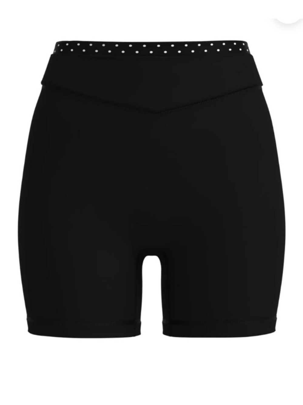 Liaison the label black/white polka dot sculpt shorts